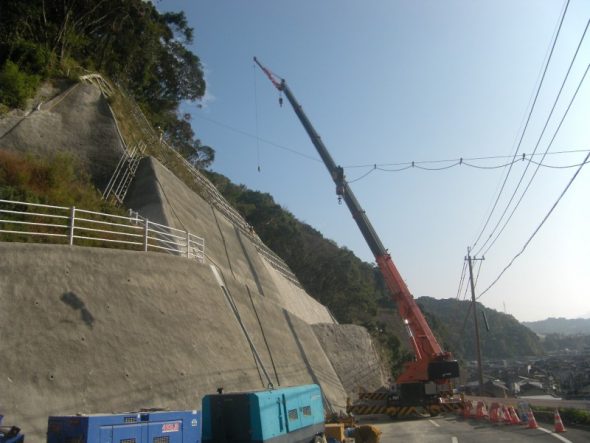 日枝ヶ迫線道路改良工事