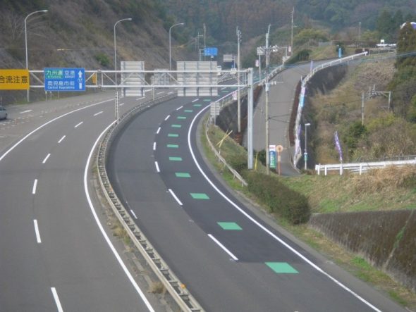 指宿鹿児島インター線舗装工事