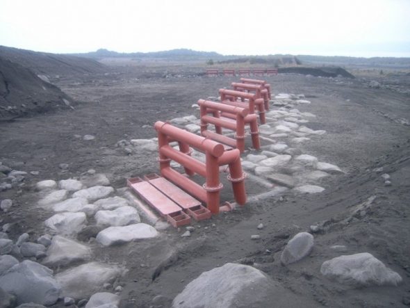 桜島砂防牛枠設置工事