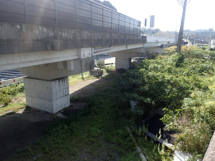 鹿児島東西道路　田上高架橋下部工（Ｐ３～Ｐ４）工事　着工前②